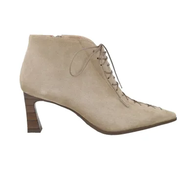Hispanitas HI264960 Tronchetti Stringati Donna Pelle Tacco 7 cm Castoro
