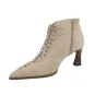 Hispanitas HI264960 Tronchetti Stringati Donna Pelle Tacco 7 cm Castoro