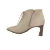Hispanitas HI264960 Tronchetti Stringati Donna Pelle Tacco 7 cm Castoro