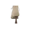 Hispanitas HI264960 Botines Cordones Punta Afilada Piel Mujer Tacón 7 cm Castoro