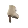 Hispanitas HI264960 Tronchetti Stringati Donna Pelle Tacco 7 cm Castoro