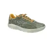 Sunni Sabbi FLY-VX 025 Baskets Cuir Homme Semelle Épaisse Effet Délavé Kaki