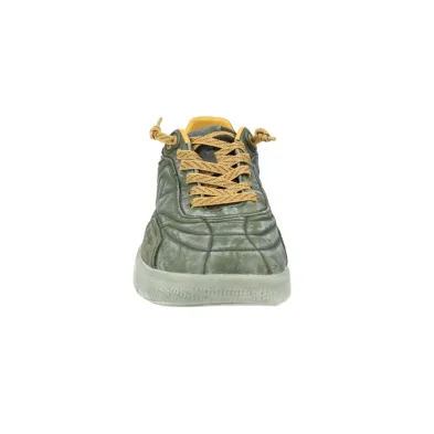 Sunni Sabbi FLY-VX 025 Sneaker Uomo Pelle Suola Alta Effetto Lavato Kaki