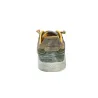 Sunni Sabbi FLY-VX 025 Baskets Cuir Homme Semelle Épaisse Effet Délavé Kaki