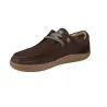 Sunni Sabbi KAIRO 015 Scarpe Casual Uomo Pelle Punta Mocassino Marrone Scuro