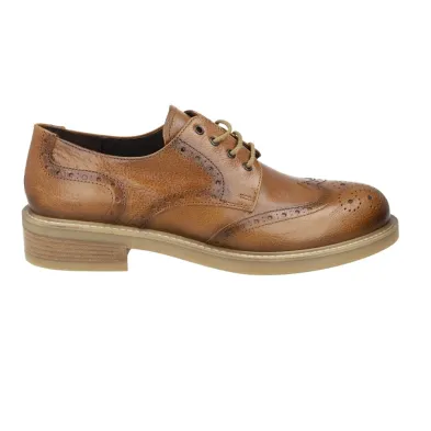 Luis Gonzalo 5682M4 Zapatos Derby Piel Mujer Puntera Picada Cordones Cuero