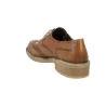 Luis Gonzalo 5682M4 Leather Derby Shoes Women Brogue Toe Cap Lace-Up Tan