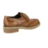 Luis Gonzalo 5682M4 Leather Derby Shoes Women Brogue Toe Cap Lace-Up Tan