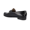 Callaghan 16101 Leder Quaste Loafer Herren Schwarz und Bordeaux