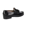 Callaghan 16101 Mocassino Pelle Nappine Uomo Nero e Bordeaux