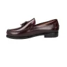 Callaghan 16101 Mocassin Cuir Glands Homme Noir et Bordeaux Chic