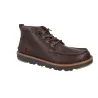 Hey Dude Flint Botín Piel Hombre Chocolate Ligero y Flexible
