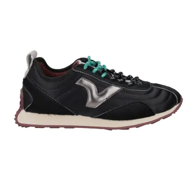 Victoria Root-Pony Retro Running Sneaker für Damen in Schwarz