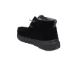 Pitas Paris Veloursleder Stiefelette Damen Schwarz Track-Sohle