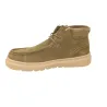 Pitas Olvera Suede Ankle Boot for Men in Khaki, Chunky Track Sole