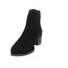 Callaghan 36803 Black Suede Chelsea Ankle Boot for Women with Heel