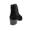 Callaghan 36803 Black Suede Chelsea Ankle Boot for Women with Heel
