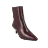 Wonders G-7111 Wine Leather Ankle Boot for Women Pointed Toe