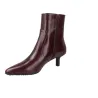 Wonders G-7111 Stivaletto in Pelle Bordeaux Donna Punta a Spillo