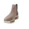 Callaghan 61607 Taupe Suede Chelsea Ankle Boot for Women Platform