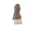 Callaghan 61607 Chelsea-Stiefelette aus Taupefarbenem Veloursleder Plateau