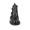Luis Gonzalo 5683M2 Stiefelette aus Schwarzem Leder mit Dreifachschnalle