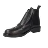 Luis Gonzalo 5683M2 Black Leather Ankle Boot Triple Buckle Women