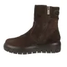 IGI&CO 21494 Brown Suede Ankle Boot for Women with Track Sole and Zips