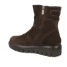 IGI&CO 21494 Brown Suede Ankle Boot for Women with Track Sole and Zips