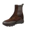 Pepe Menargues 21600 Combined Brown Suede Ankle Boot for Women
