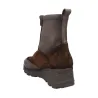 Pepe Menargues 21600 Combined Brown Suede Ankle Boot for Women