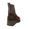Pepe Menargues 21600 Boots Combinées en Daim Marron pour Femme