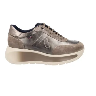 Callaghan 61611 Sneaker Combinata in Camoscio Tartufo Donna con Lacci