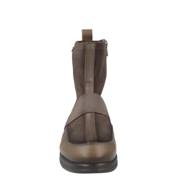 Pepe Menargues 21634 Elastische Stiefelette aus Taupe-Leder Damen