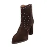Wonders M-5431 Stiefelette aus Testa-Wildleder mit Nieten Damen