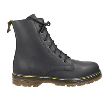 Nifty 1011 Black Leather Military Boot for Men with Laces