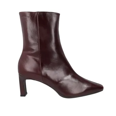 Wonders Talís M-6301 Botines Piel Tacón Mujer Negro y Vino
