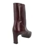 Wonders Talis M-6301 Tronchetti in Pelle Donna Nero e Bordeaux
