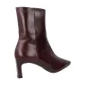 Wonders Talis M-6301 Lederstiefeletten Damen Schwarz und Bordeaux