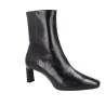 Wonders Talís M-6301 Botines Piel Tacón Mujer Negro y Vino