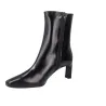 Wonders Talis M-6301 Lederstiefeletten Damen Schwarz und Bordeaux