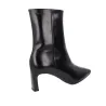 Wonders Talis M-6301 Lederstiefeletten Damen Schwarz und Bordeaux