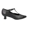 Barminton T4 Zapato Charleston Hebilla Tacón Mujer Negro