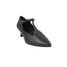 Barminton T4 Zapato Charleston Hebilla Tacón Mujer Negro