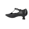 Barminton T4 Leather Charleston Shoe T-Strap Buckle Women Black