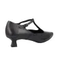 Barminton T4 Zapato Charleston Hebilla Tacón Mujer Negro