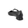 Ballerina Barminton T1 Cinturino a T Borchie Nera