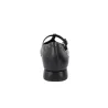 Ballerina Barminton T1 Cinturino a T Borchie Nera
