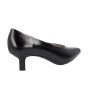 Wonders G-7141 Kitten Heel Court Shoes Black Leather