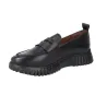 Mocassino Platform Wonders A-4420 Pelle Martellata Nera